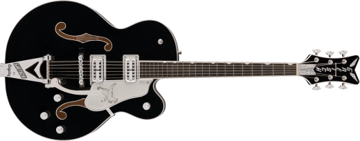 Guitares Gretsch - Falcon Hollow Body avec Bigsby à cordes traversantes et accastillage chromé, touche en ébène - Noir