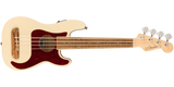 Fender - Fullerton Precision Bass Uke w/Electronics, Walnut Fingerboard - Olympic White