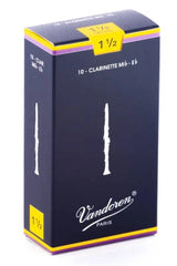 Anches traditionnelles pour clarinette en mi bémol Vandoren (10/boîte) - 1 1/2