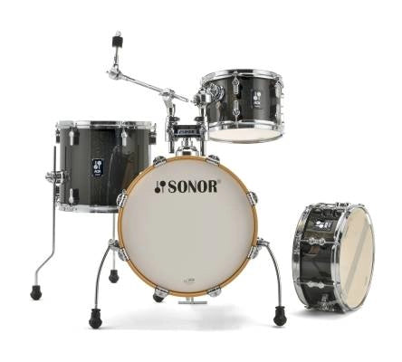 Sonor - AQX Jungle Kit de 4 fûts (16, 10, 13, SD) - Noir pailleté