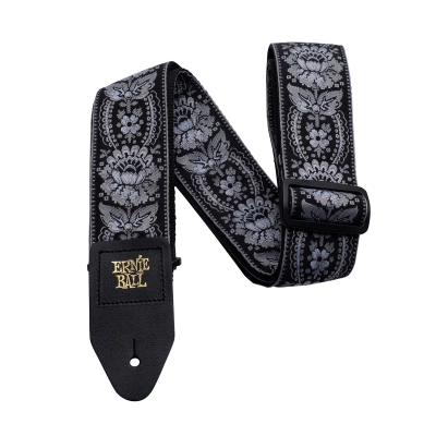 Sangle de guitare Ernie Ball - Silver Orleans Jacquard