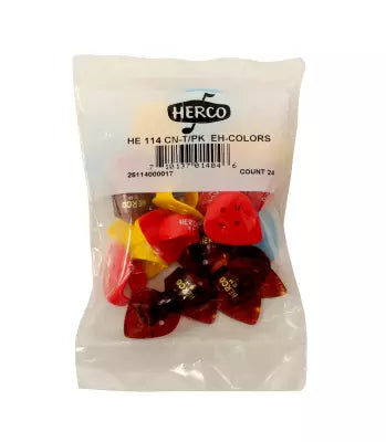 Herco - Médiators plats/pour pouce extra épais (paquet de 24)