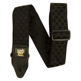Bracelet Ernie Ball à carreaux noirs jacquard