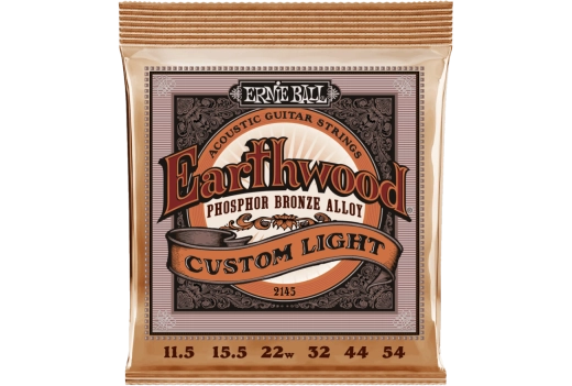 Cordes pour guitare acoustique Ernie Ball Earthwood Custom Medium Phosphor Bronze - 11,5-54