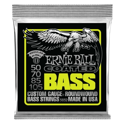 Cordes pour basse électrique Ernie Ball Regular Slinky Coated 50-105