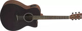 Yamaha - FSX400C Cutaway Concert Acoustic/Electric Guitar - Smoky Black