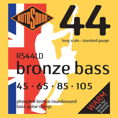Roto Sound - Cordes pour basse acoustique en bronze phosphoreux 45-105