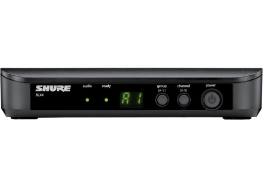 Shure - Récepteur Diversity sans fil monocanal BLX4 (H11 : 572-596 MHz)