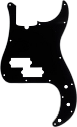 Fender - Plaque de protection pour basse Precision 13 trous avec encoche pour le truss rod - 3 plis dos/blanc/noir