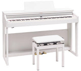 Roland - RP701 Digital Piano with Stand and Bench - White