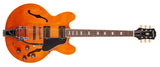 Epiphone - Édition limitée inspirée de la guitare électrique Gibson ES-335 avec Bigsby - Pastèque