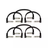 Hosa - Flat Guitar Patch Cable, Right Angle to Same - 6 (6 Pack)