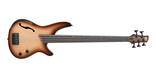 Ibanez - SRH505F Guitare basse fretless - Natural Brown Burst Flat