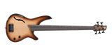 Ibanez - SRH505F Fretless Bass Guitar - Natural Brown Burst Flat