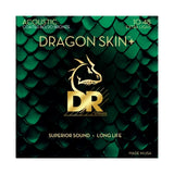 Cordes DR - Dragon Skin+ 80/20 Bronze pour guitare acoustique - Extra Light (10-48)