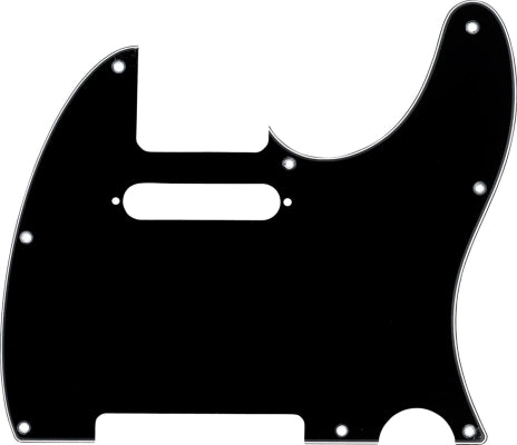 Fender - 8-Hole Modern Telecaster Pickguard 3-Ply - Black/White/Black