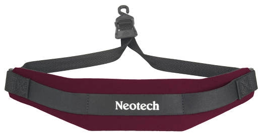 Neotech - Sangle de saxophone souple à crochet ouvert - Rouge vin