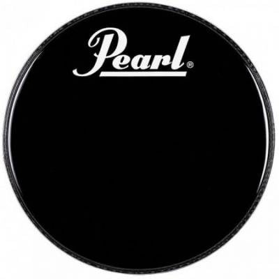 Peau de grosse caisse Pearl - Black Beat 22 avec logo