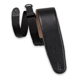 Sangle de basse en cuir Levys - Right Height M4GF Garment - Noire