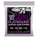 Cordes pour basse Ernie Ball Power Slinky Flatwound 55-110
