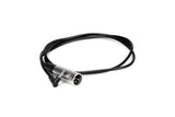 Câble microphone Hosa, coudé TS 3,5 mm vers XLR, 1,5 m