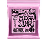 Ernie Ball - Lot de 3 cordes électriques Mega Slinky 10,5-48