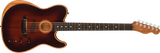 Fender - American Acoustasonic Telecaster, tout acajou, touche ébène, housse incluse - Bourbon Burst