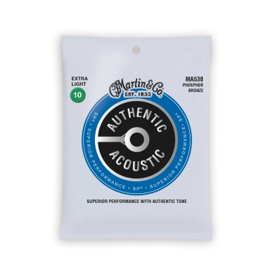 Martin - Authentic Acoustic SP 92/8 Phosphor Bronze - Cordes extra légères 10-47