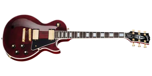 Gibson - Les Paul Custom 70s Electric Guitar with Hardshell Case - Wine Red