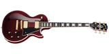 Gibson - Guitare électrique Les Paul Custom 70s avec étui rigide - Rouge vin