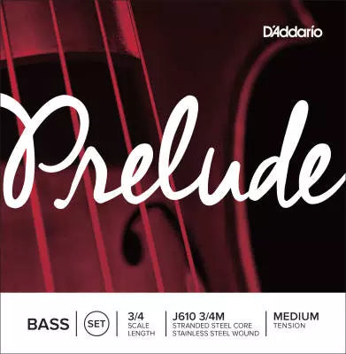 DAddario Orchestral - Prelude Bass Medium Tension Strings - 1/8