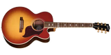 Gibson - Parlor Rosewood EC Acoustic/Electric Guitar with Hardshell Case - Rosewood Burst