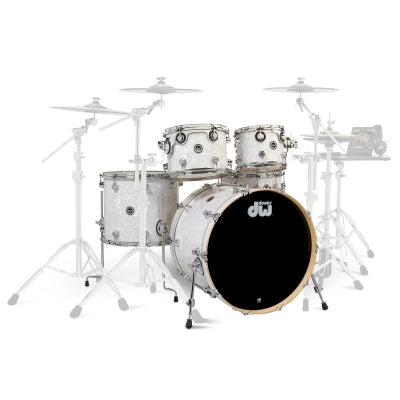 Drum Workshop - DWe 5-Piece Shell Pack (22,10,12,16,SD) - White Marine Pearl