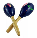 Granite Percussion - Maracas en bois peint de 20 cm