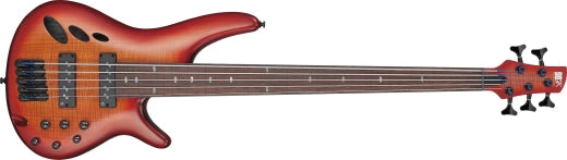 Ibanez - SR Bass Workshop Basse électrique fretless 5 cordes - Brown Topaz Burst Low Gloss