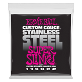 Cordes de guitare électrique Ernie Ball Super Slinky en acier inoxydable - 9-42