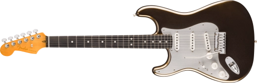 Fender - American Ultra II Stratocaster, touche en ébène avec étui - Texas Tea (gaucher)