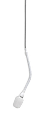 Shure - MX202 Microflex Overhead Mic, Cardioid, Inline Preamp w/ 3-pin XLR Connector - Bright White