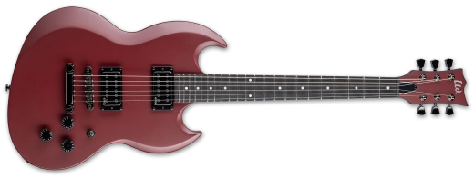ESP Guitars - Guitare électrique signature VOLSUNG Lars Frederiksen avec étui rigide - Satin sang de bœuf