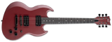 ESP Guitars - Guitare électrique signature VOLSUNG Lars Frederiksen avec étui rigide - Satin sang de bœuf