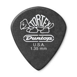 Médiators Dunlop - Tortex Pitch Black Jazz III (paquet de 12) - 1,35 mm
