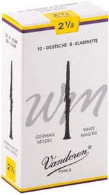 Anches de clarinette en si bémol Vandoren - White Master (10/boîte) - 2,5
