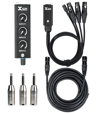 Xvive Audio - XVIVE-PX Ensemble de mixage personnel portable 3 canaux