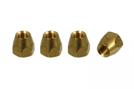 All Parts - Truss Rod Nuts for Gibson (4 Pack) - Brass