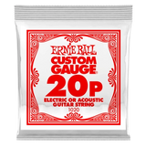 Ernie Ball - Corde simple en acier pour guitare électrique ou acoustique - .020