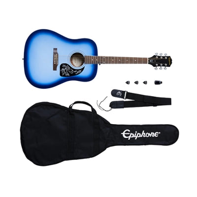 Epiphone - Pack de démarrage pour guitare acoustique Starling - Bleu Starlight