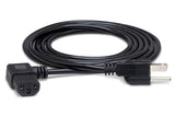 Hosa - IEC C13 Right Angle to Nema 5-15P Power Cord - 3 Foot