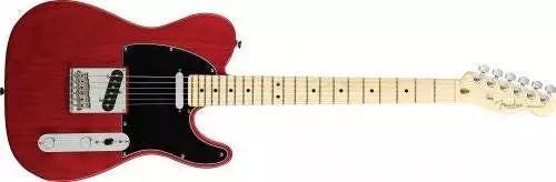 Fender - American Standard Telecaster - Maple Neck - Crimson Red Transparent
