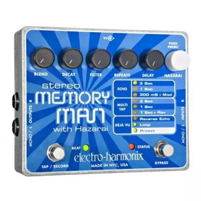 Electro-Harmonix - Stereo Memory Man avec Hazarai