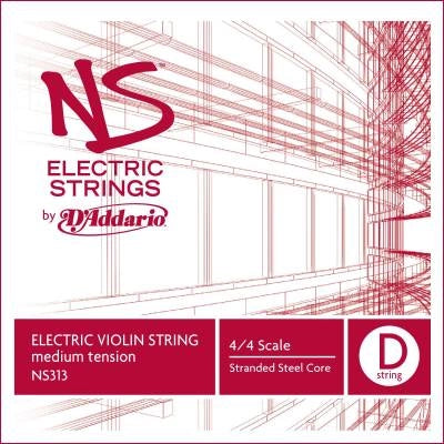 D'Addario Orchestral - NS313 - Corde de ré simple pour violon électrique, diapason 4/4, tension moyenne